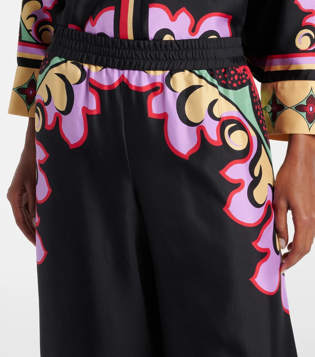 La DoubleJ - Printed silk palazzo pants