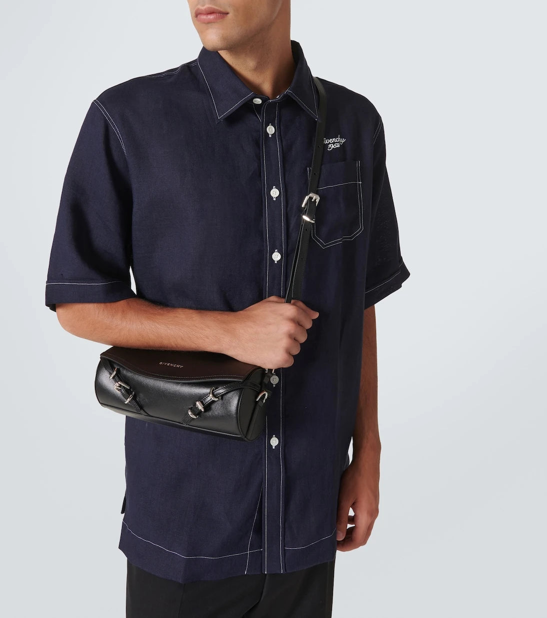 Givenchy - Voyou Roller leather shoulder bag