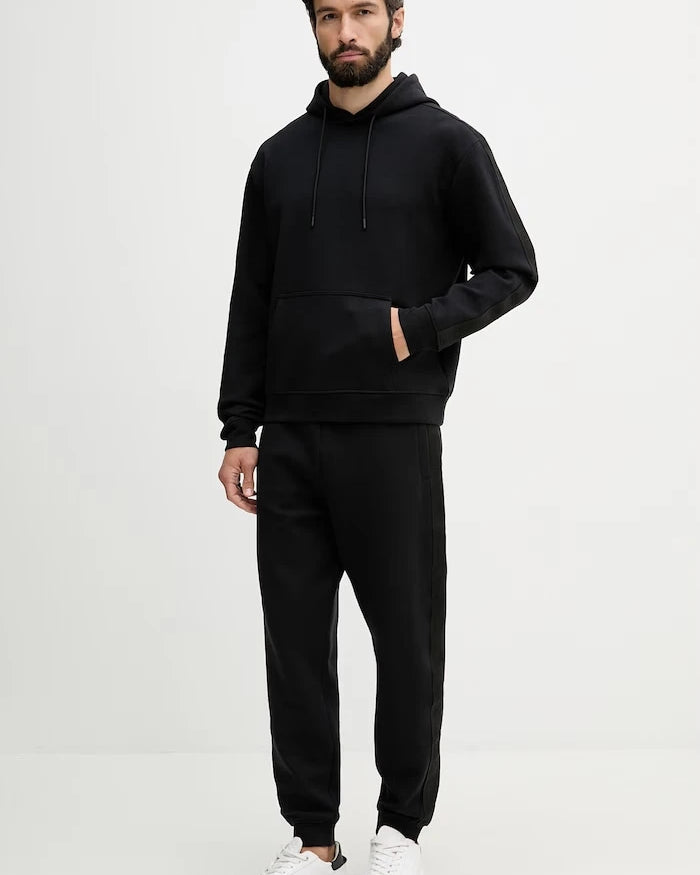 Guess kapüşonlu erkek pamuklu sweatshirt THOR