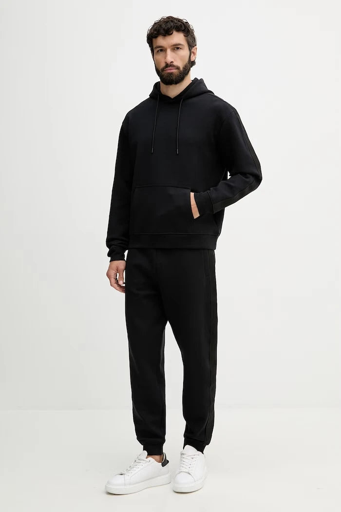 Guess kapüşonlu erkek pamuklu sweatshirt THOR