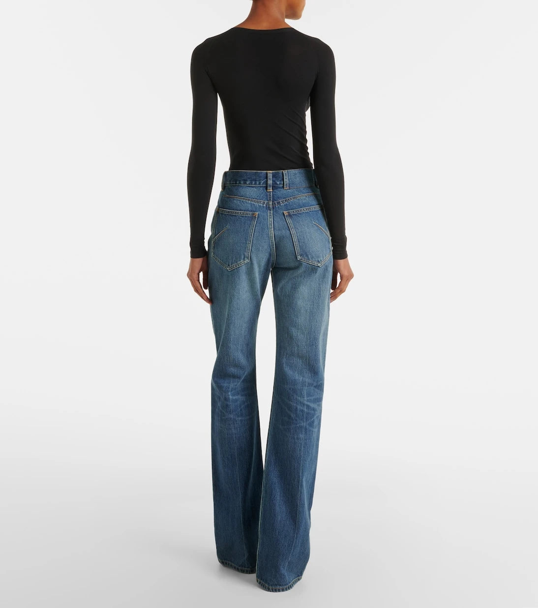 Alaïa - جينز بقصة بوت كات