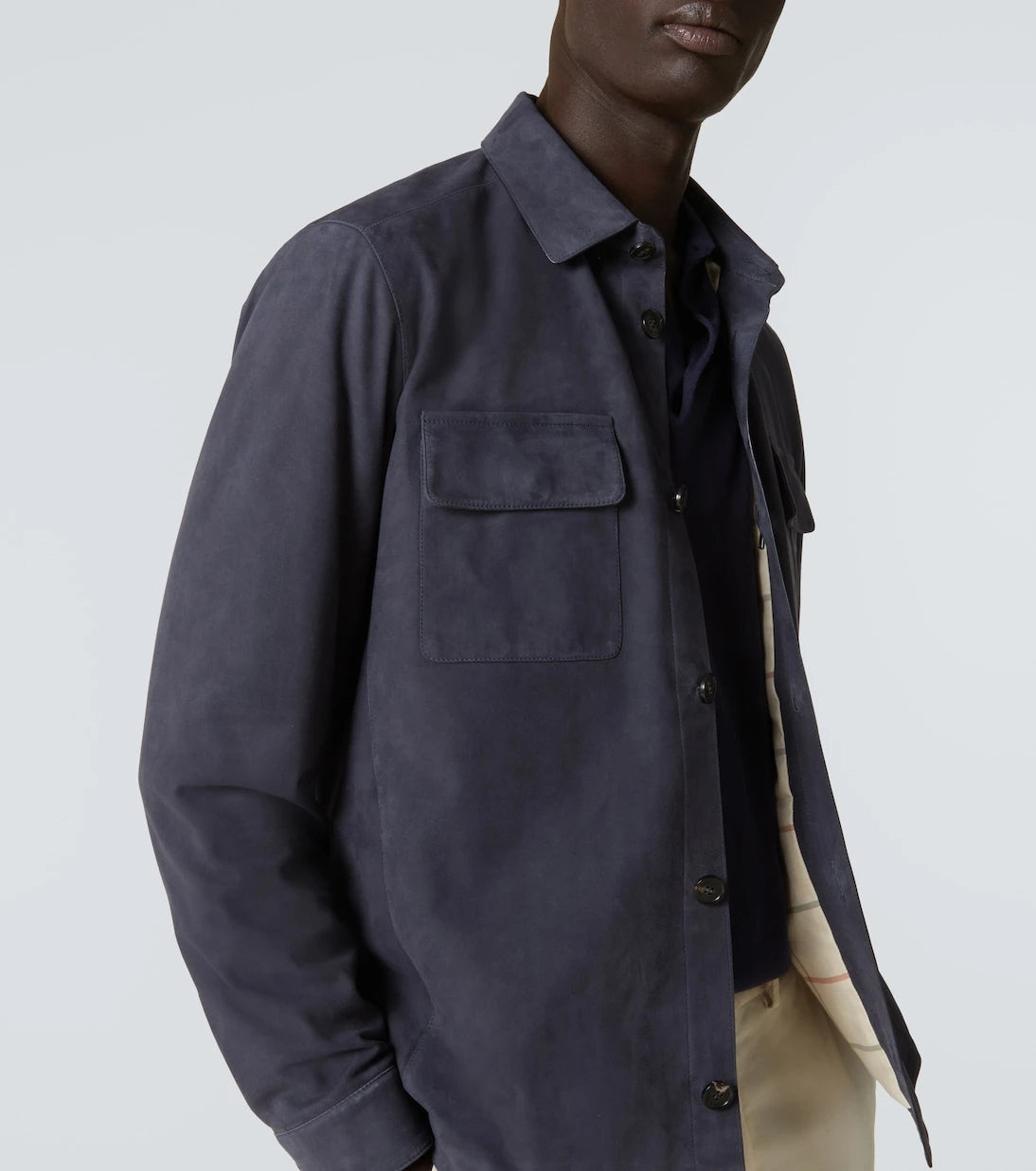 Loro Piana - Lowe suede overshirt