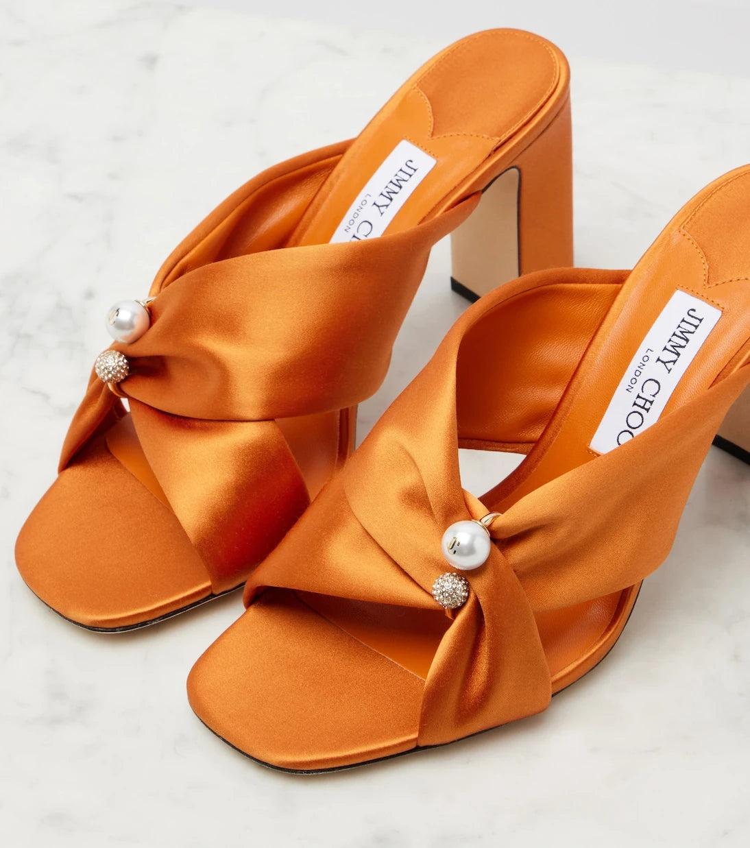 Jimmy Choo - Rafi embellished satin mules