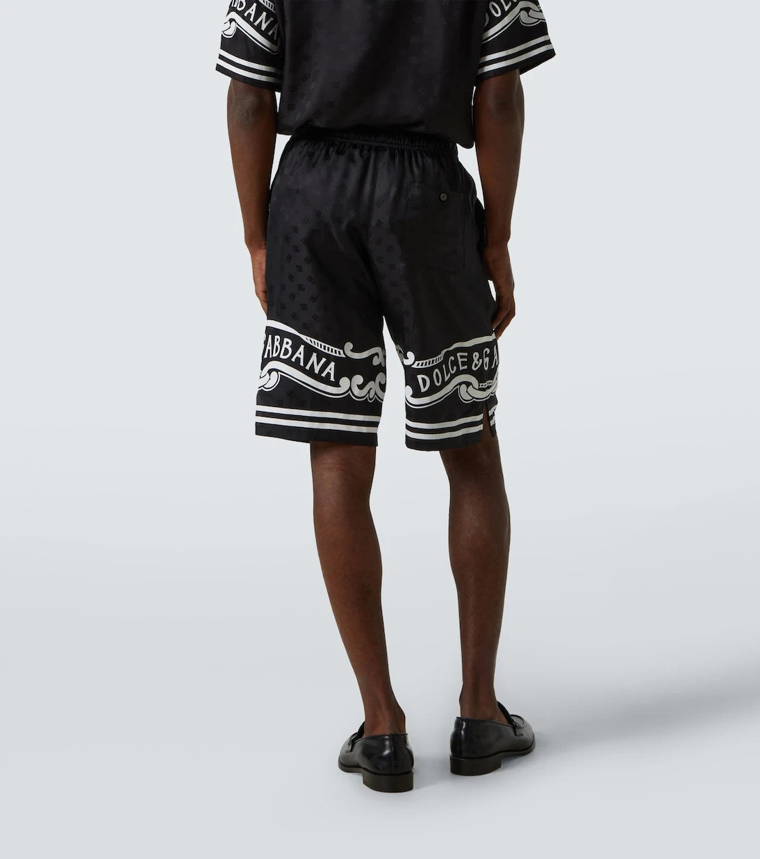 Dolce&Gabbana - Paisley silk twill Bermuda shorts