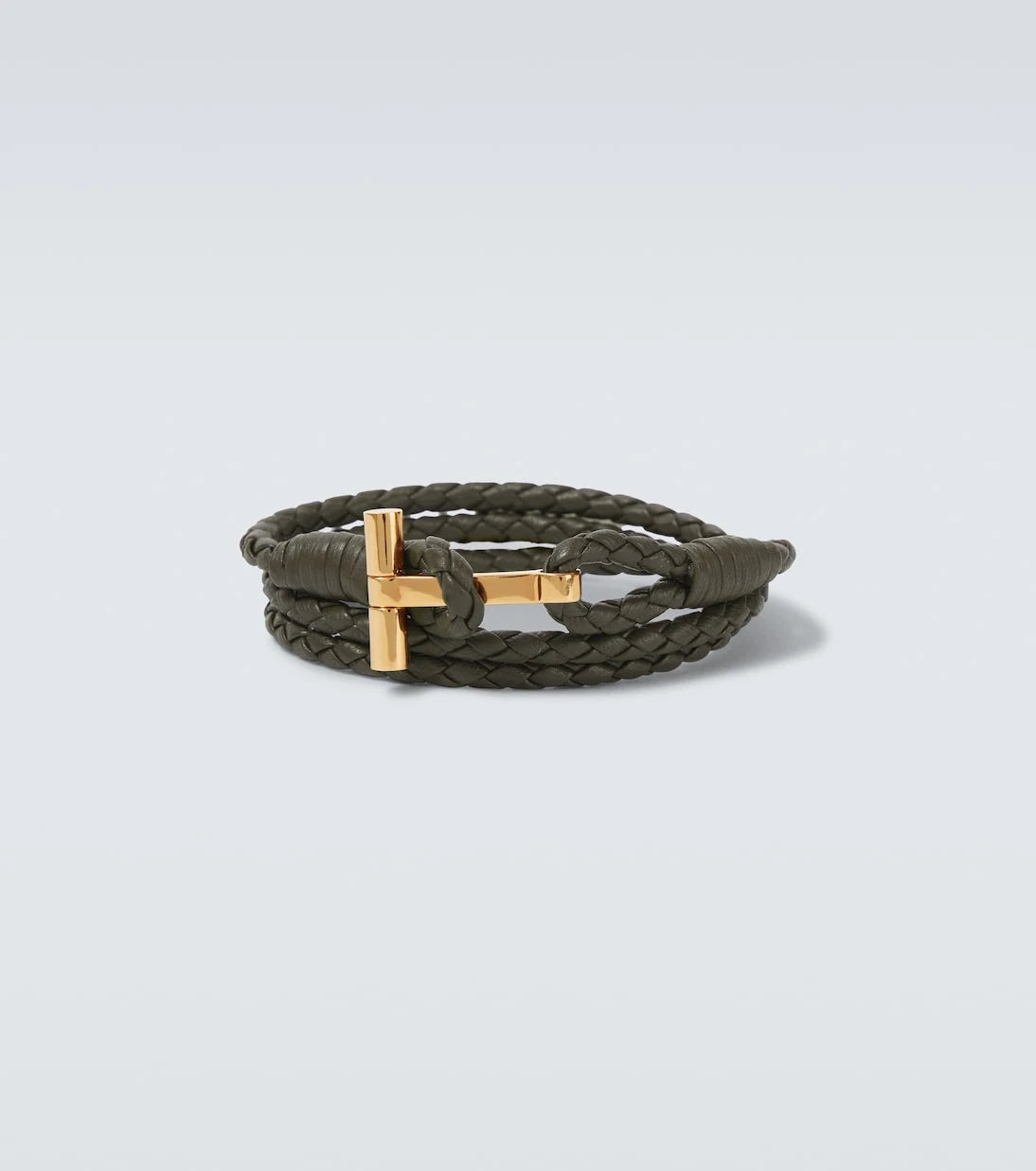 Tom Ford - T braided leather bracelet