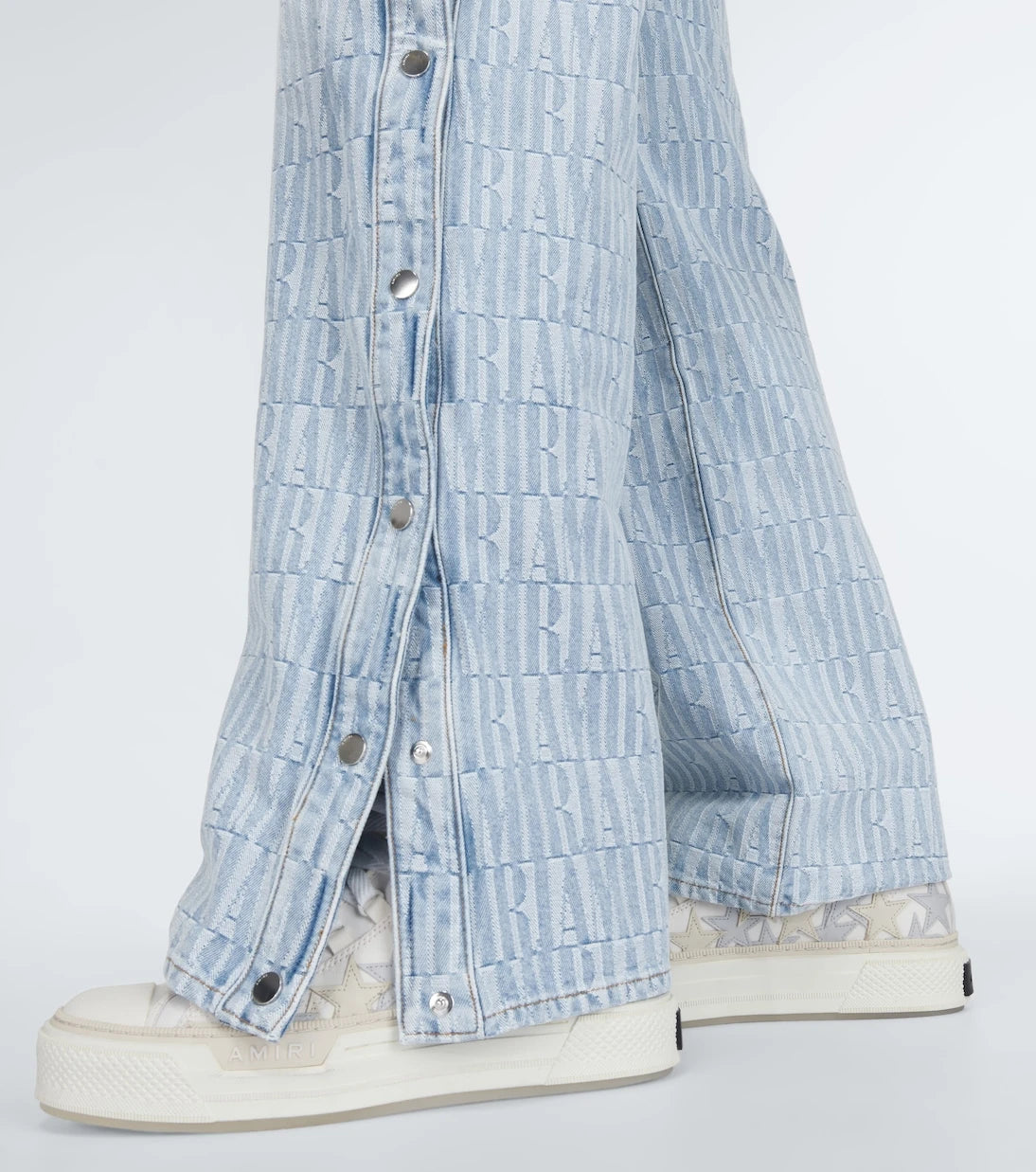 Amiri - Logo jacquard denim pants