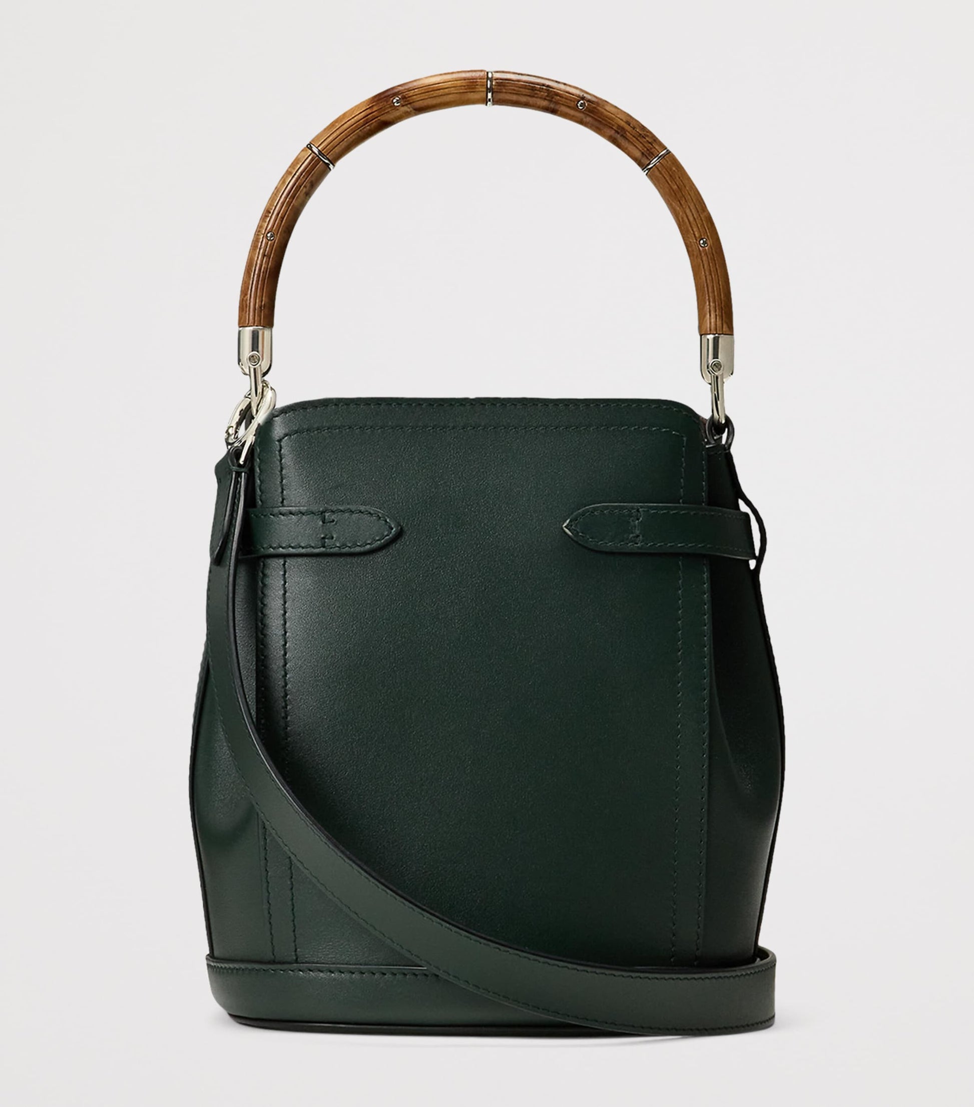 Ralph Lauren Collection Green Small Leather The Ralph Bucket Bag