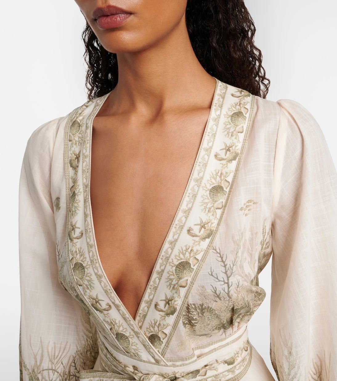 Zimmermann - Wanderlust printed cotton wrap dress