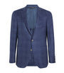 Canali Navy Wool-Silk-Linen Kei Blazer