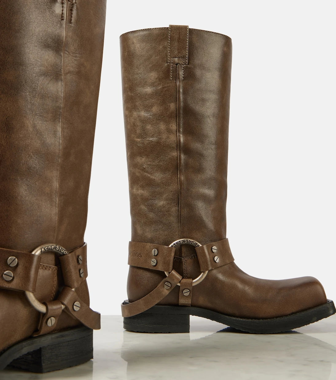 Acne Studios - Leather biker boots
