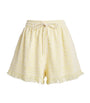 Yellow Cotton Towelling Coco Shorts