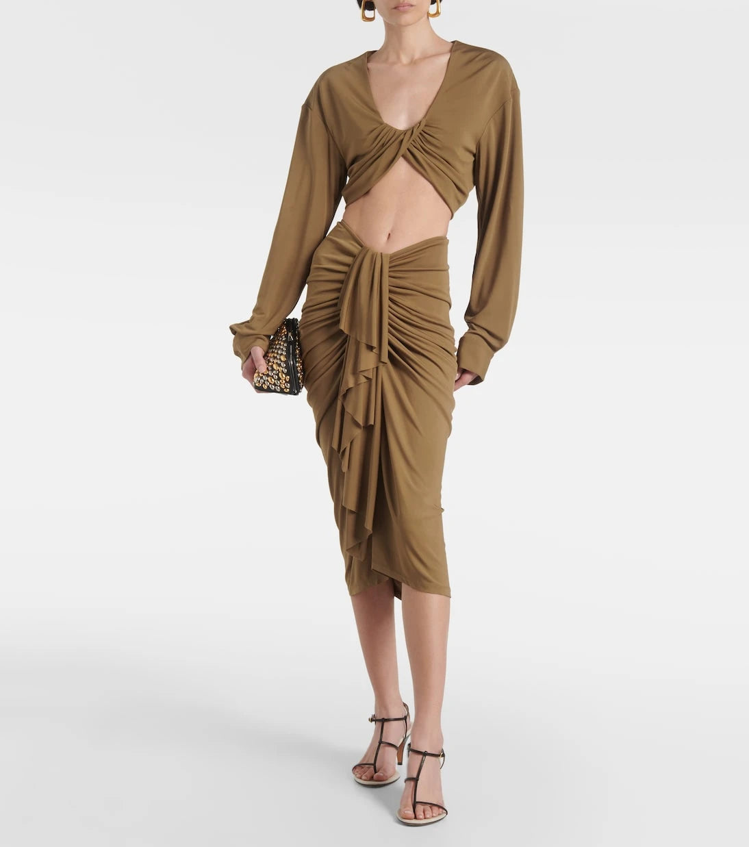 Christopher Esber - Vivenda jersey crop top