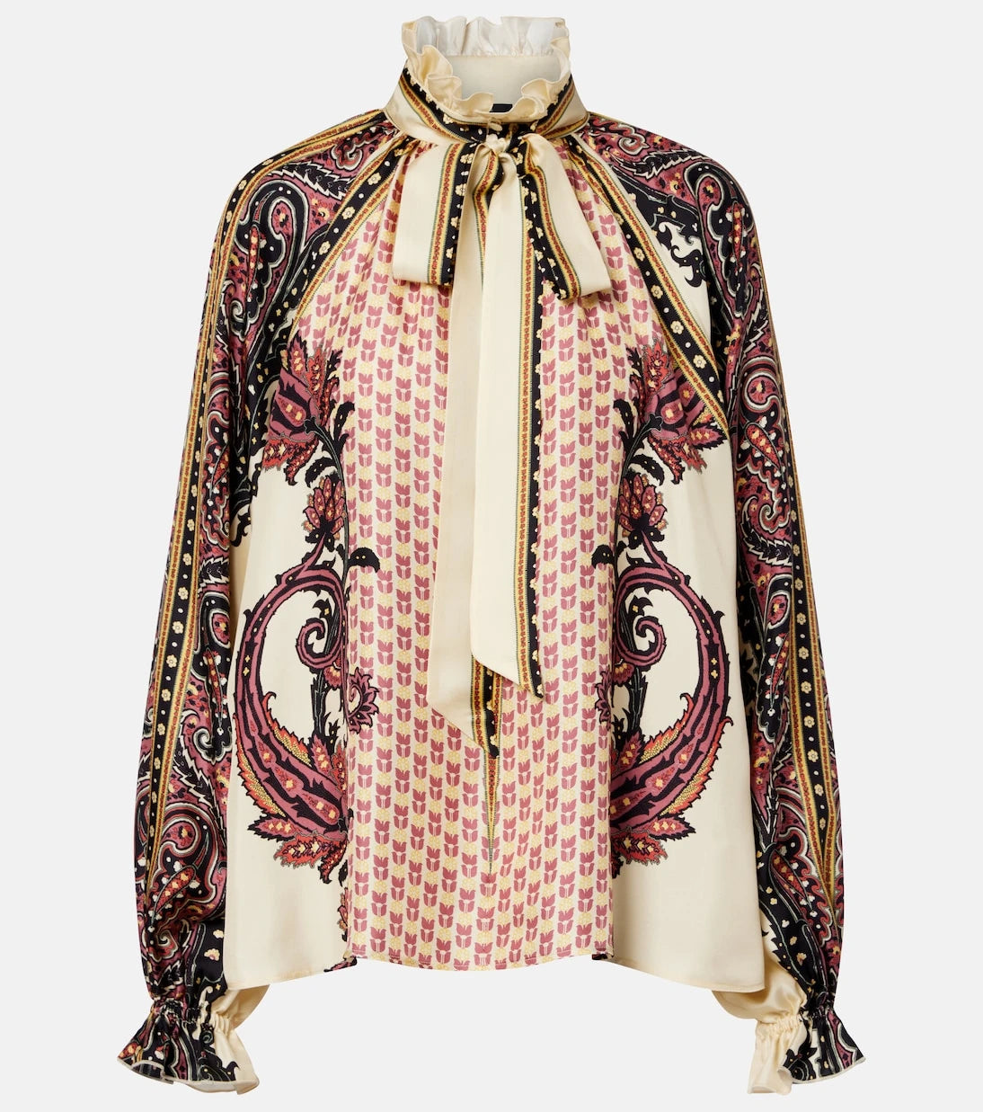 Etro - Printed silk twill blouse