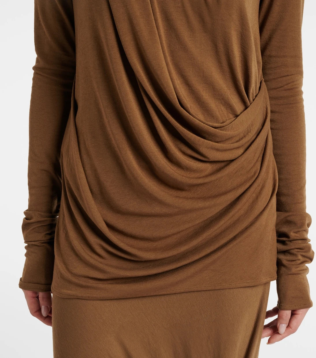 Entire Studios - Draped jersey top