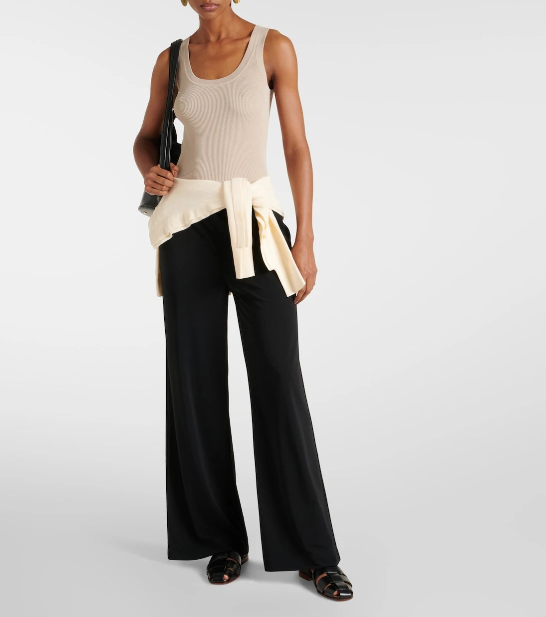 Max Mara - Leisure Siro مضلع توب تانك منسوج