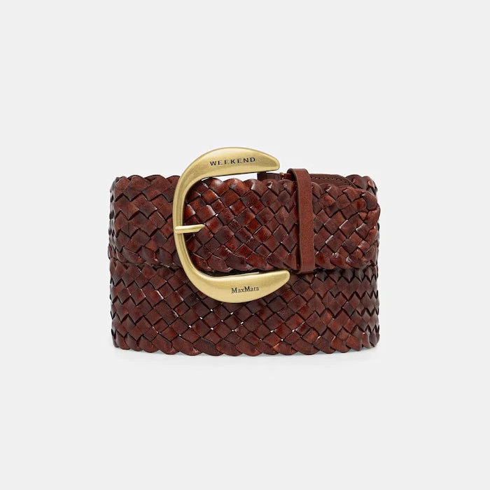 Weekend Max Mara плетен колан дамски от кожа AGELO