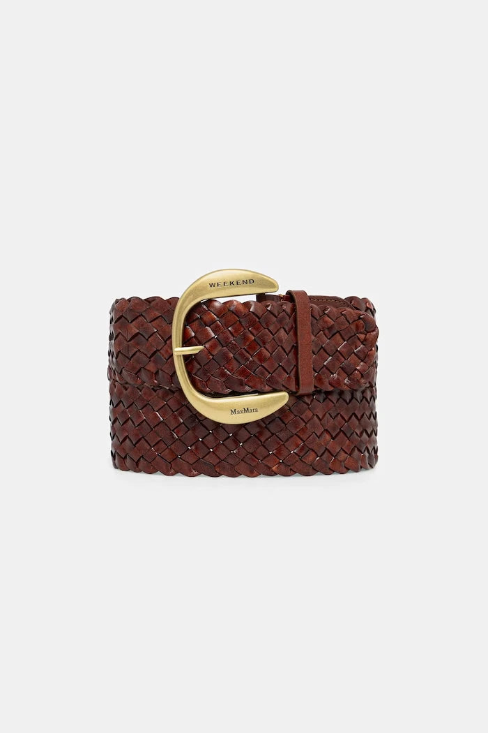 Weekend Max Mara плетен колан дамски от кожа AGELO