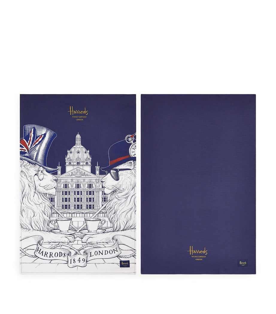 Set of 2 Tea Towels NAVY