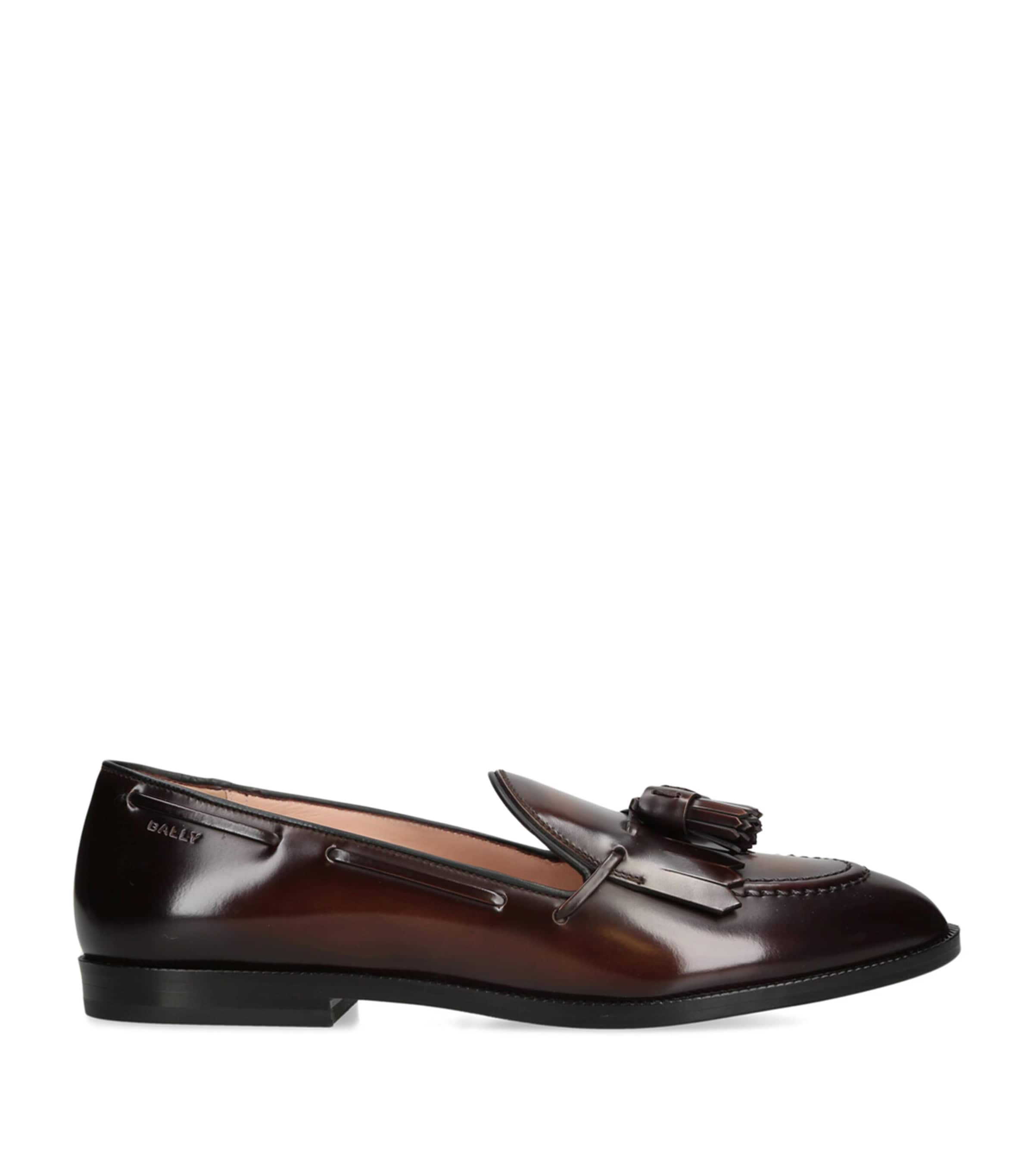 Bally Brown Leather Ethon Loafers