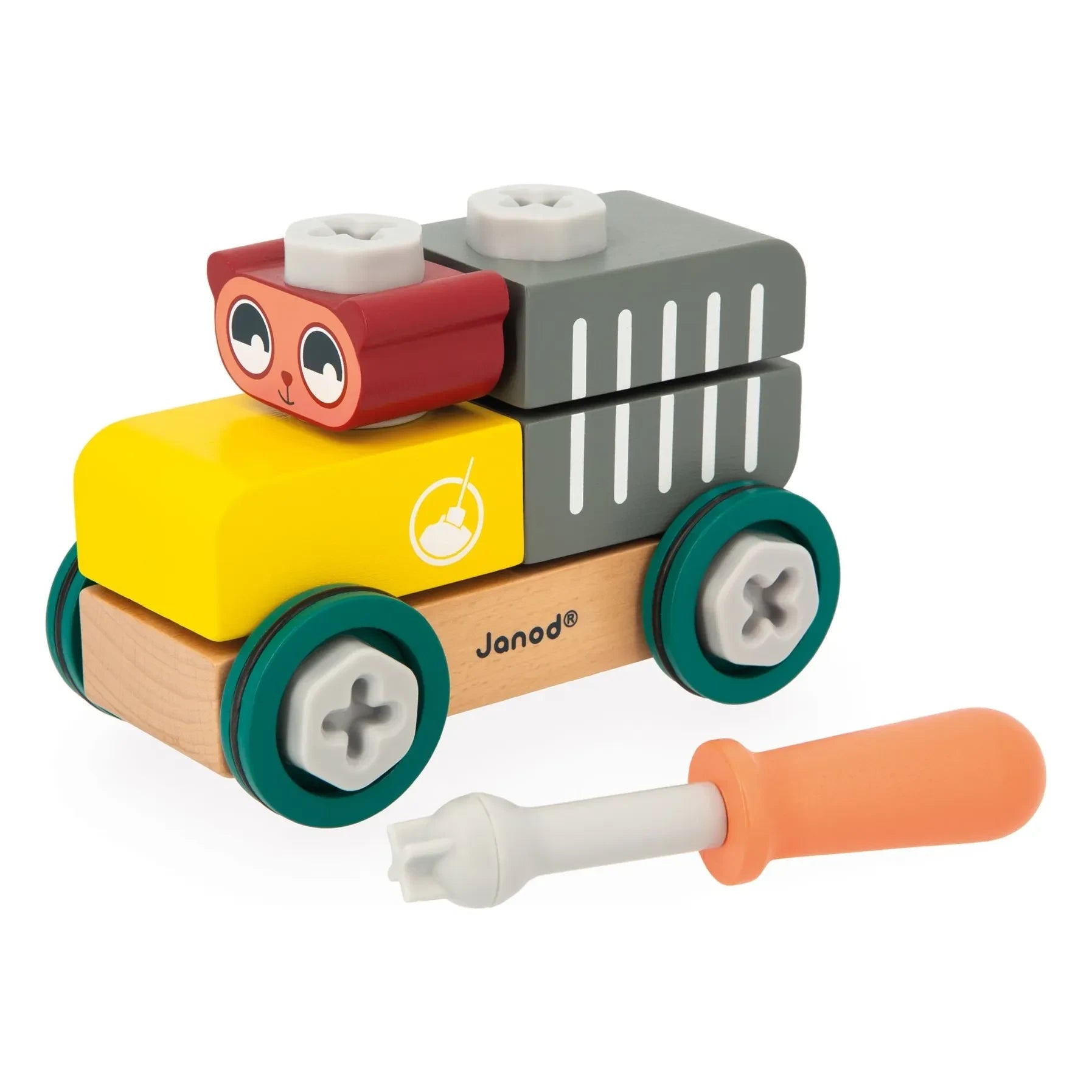 Janod - Bear tinkering car
