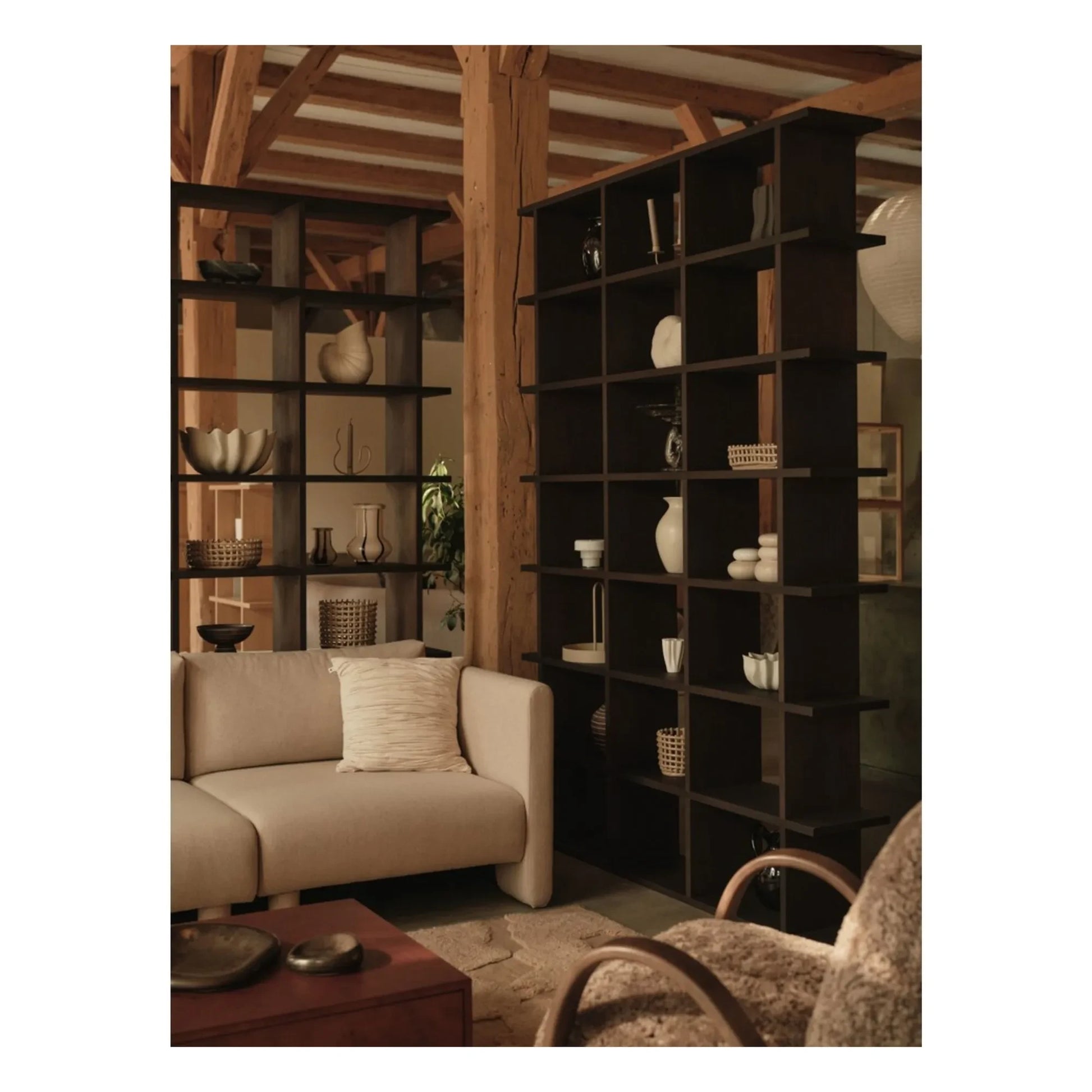 Ferm Living - Kona wooden bookcase | Dark Oak