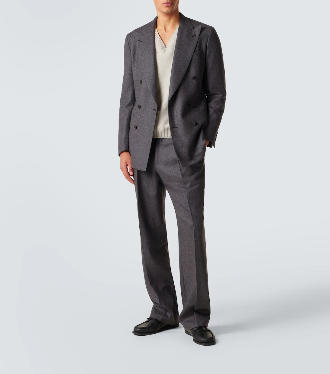 Saman Amel - Double-breasted wool suit jacket