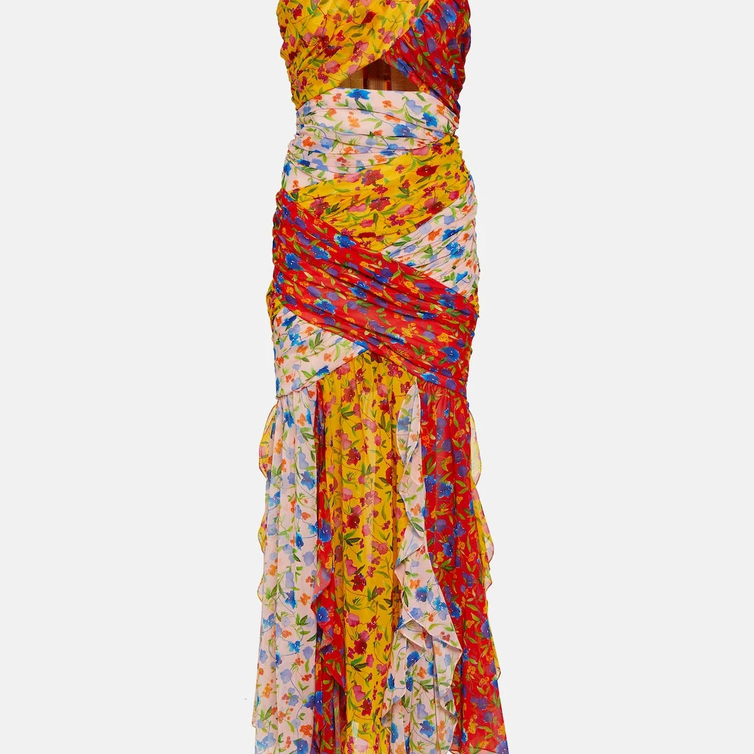 Carolina Herrera - Floral strapless maxi dress