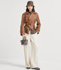Brunello Cucinelli White Corduroy Wide-Leg Track Trousers