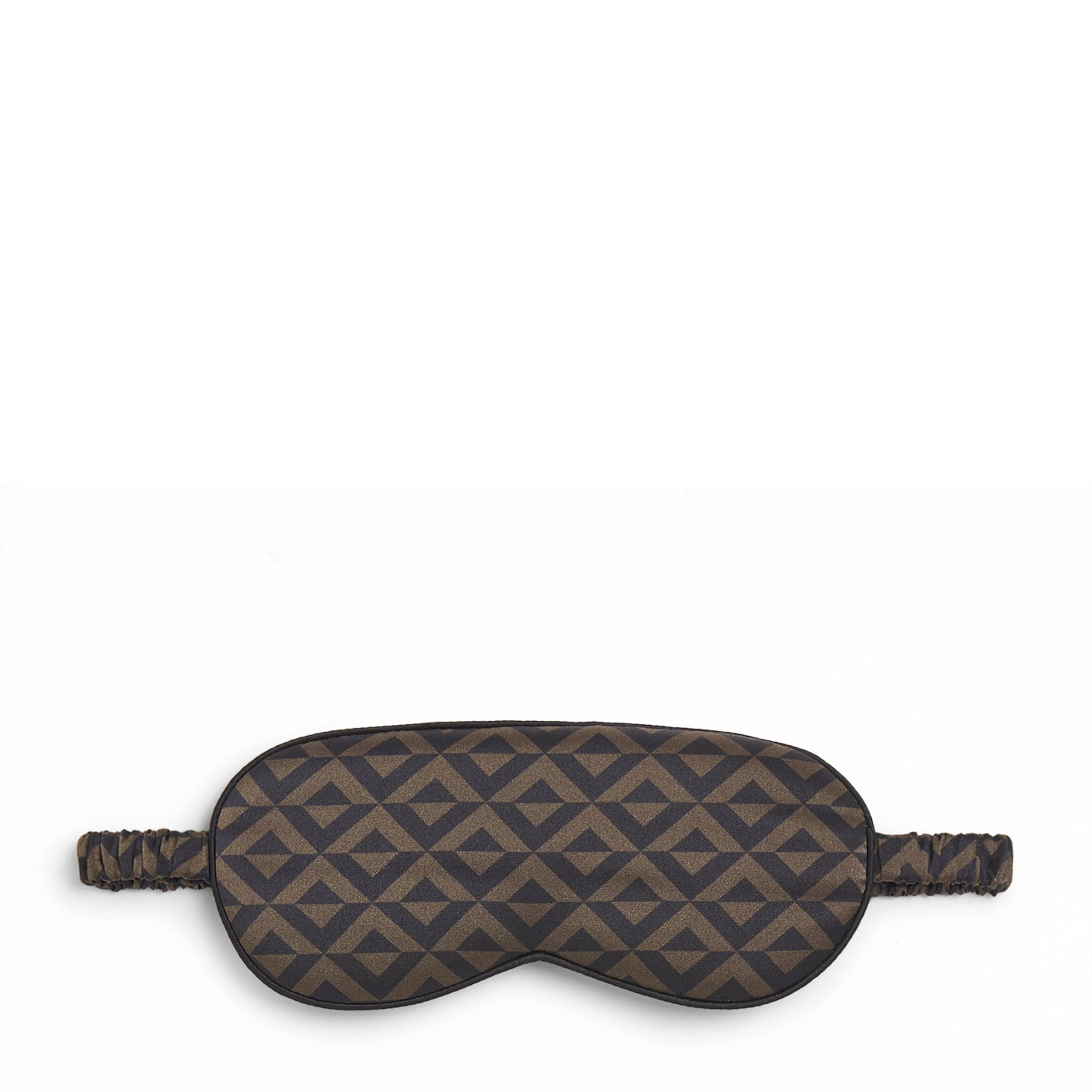 Silk Geometric Print Sleep Mask