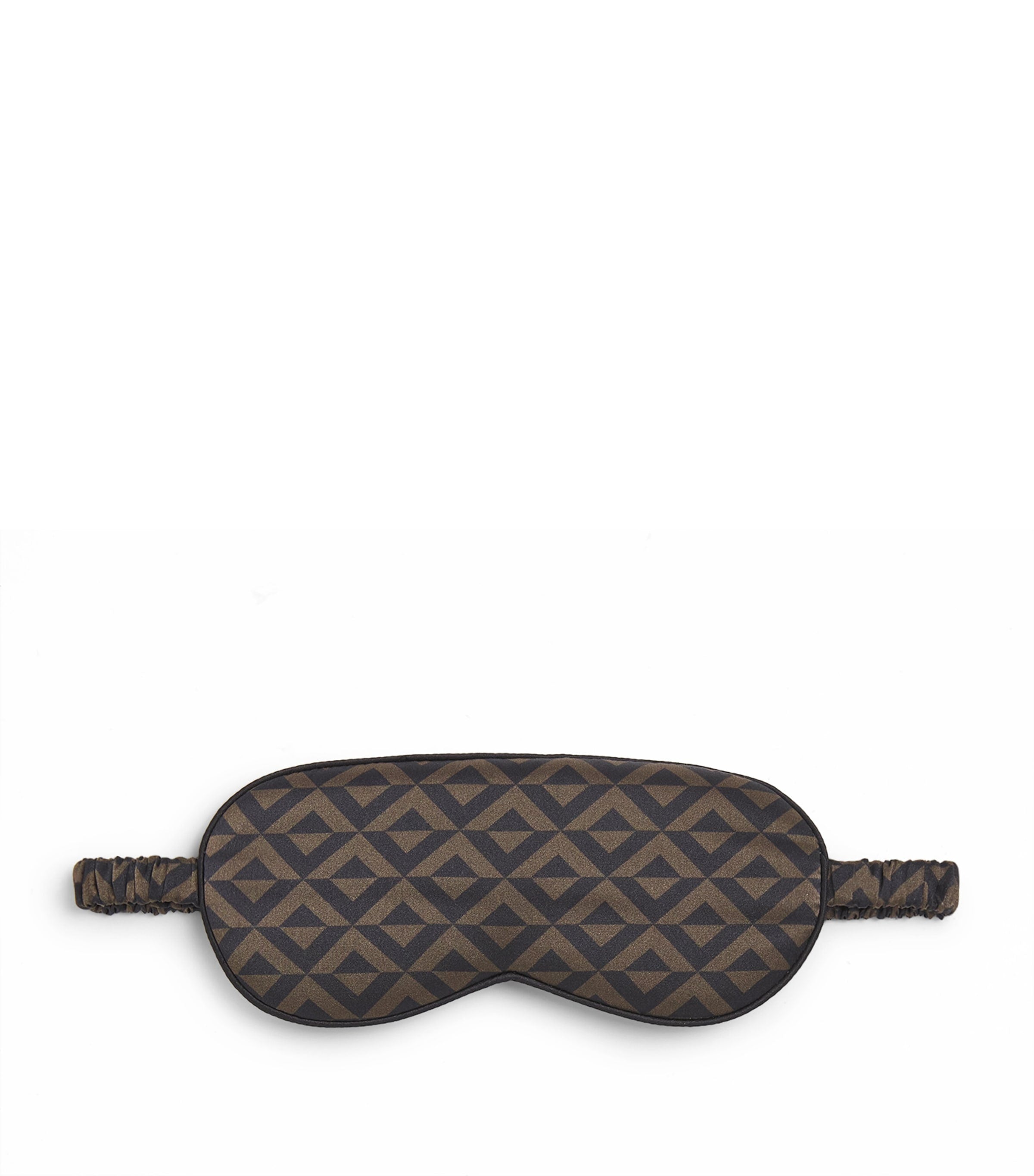 Silk Geometric Print Sleep Mask