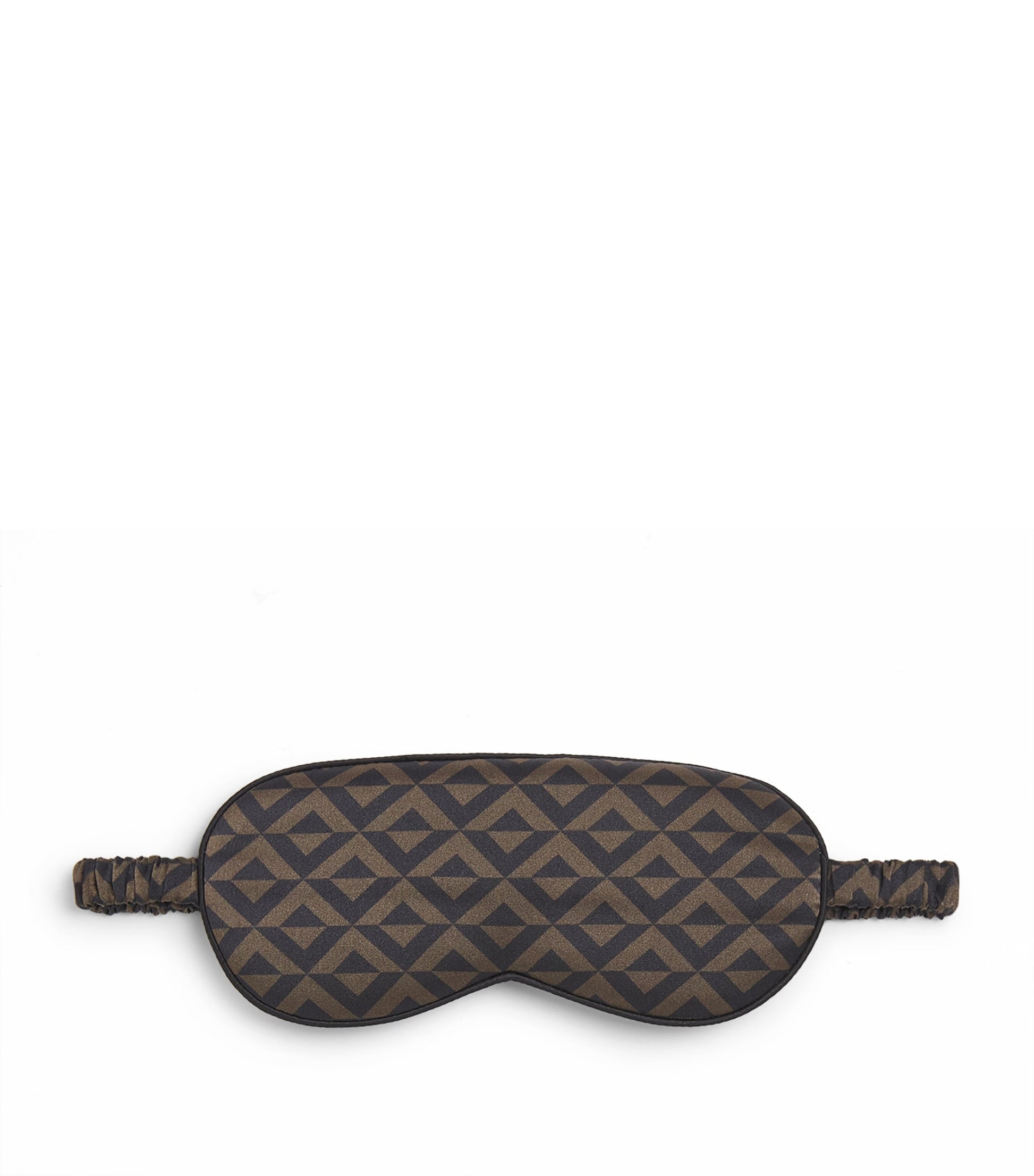 Silk Geometric Print Sleep Mask