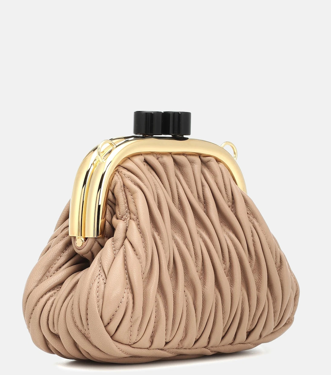 Miu Miu - Miu Belle Mini matelassé leather clutch