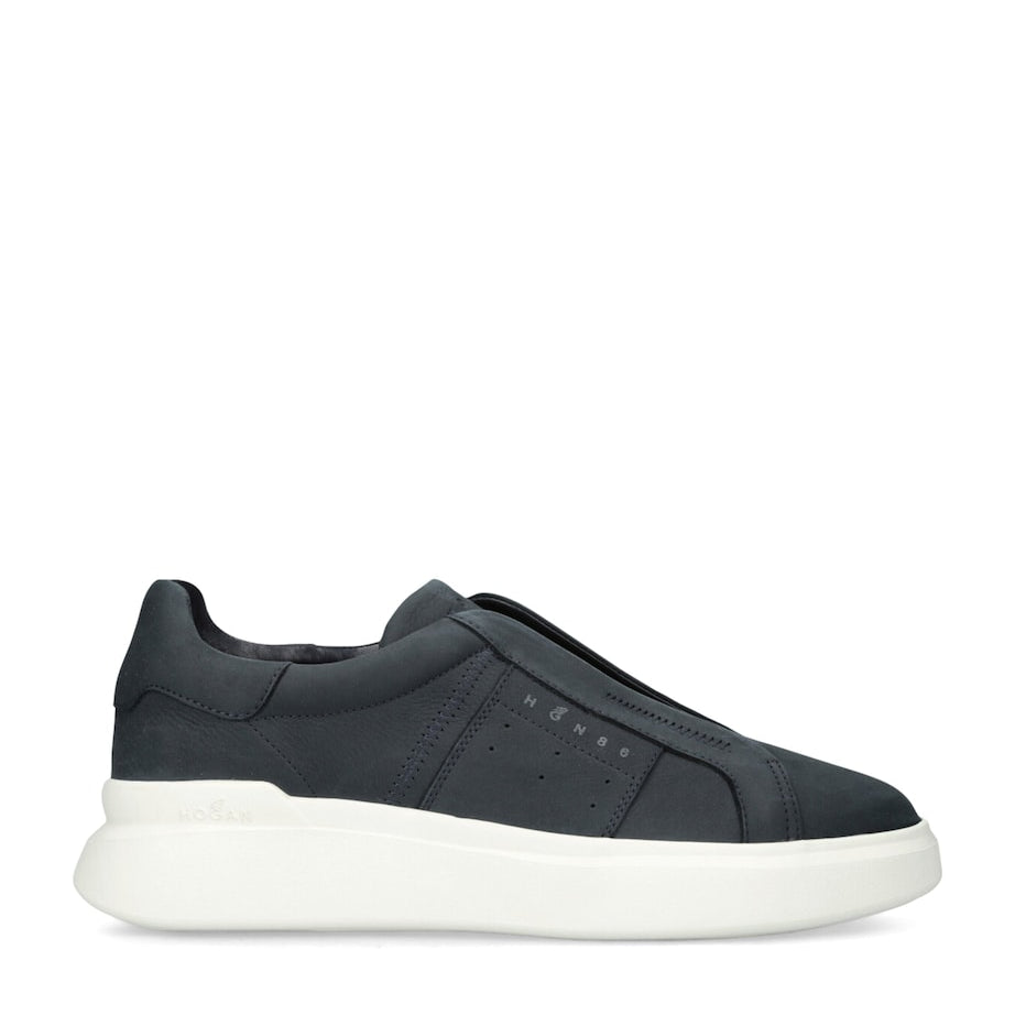 Suede Slip-On Sneakers NAVY