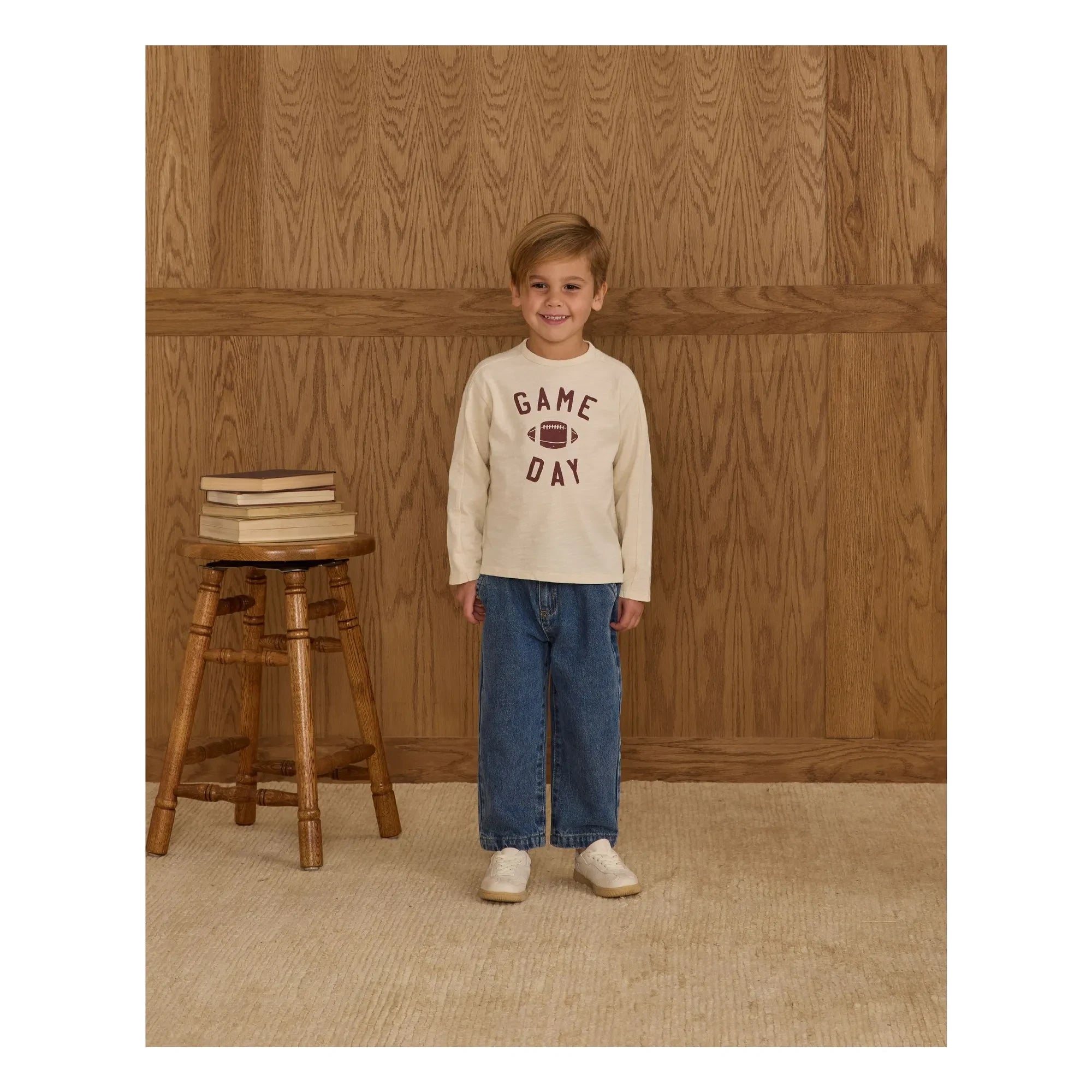 Rylee + Cru - Camden Game Day T-shirt | Ecru