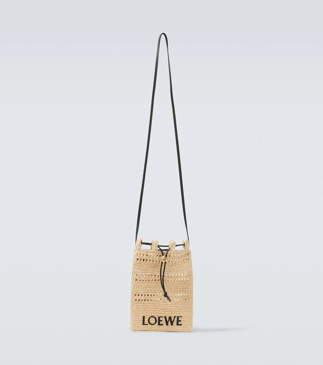 Loewe - Paula's Ibiza logo raffia crossbody bag