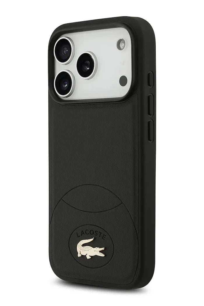 Lacoste MagSafe iPhone 17 Pro için entegre manyetik halkalı telefon kılıfı