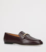 Tod's Brown Leather Barretta Mocassins