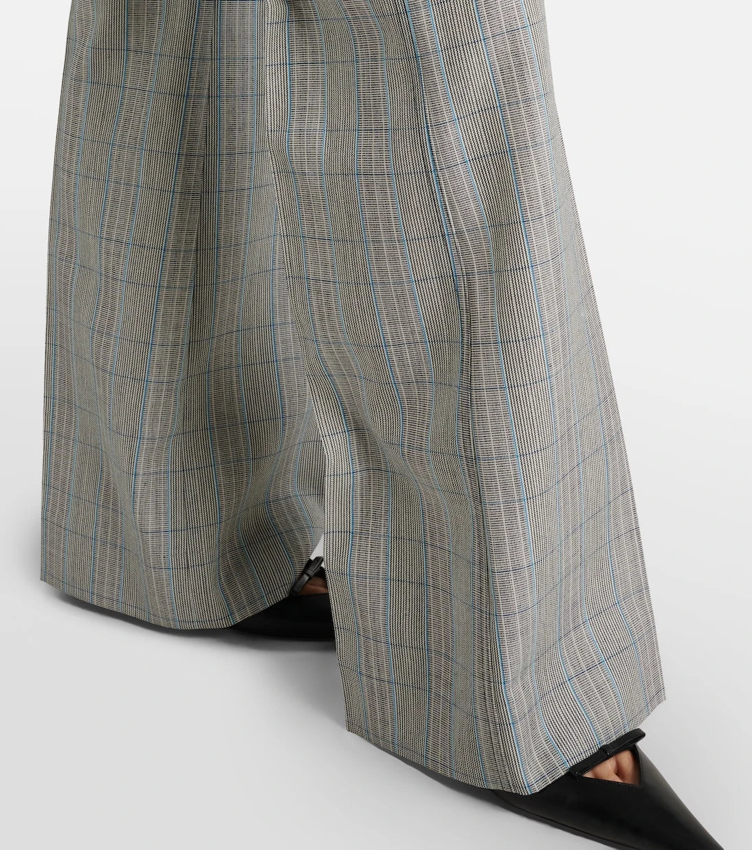 Victoria Beckham - Checked virgin wool straight pants