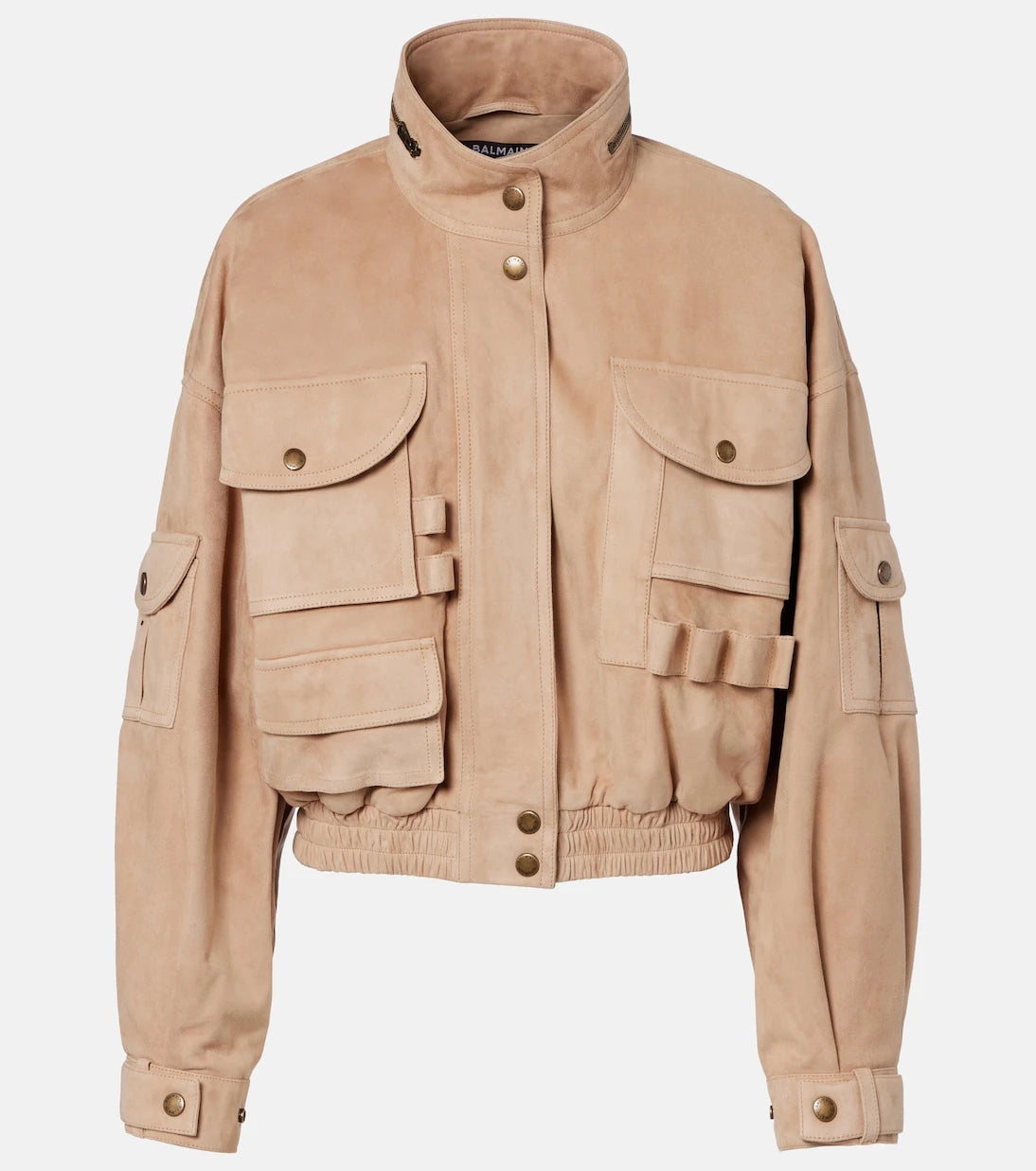 Balmain - Süet bomber ceket