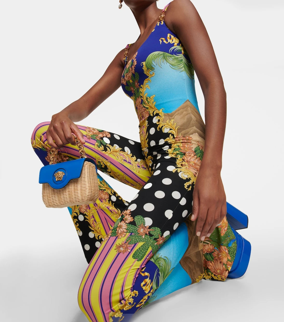 Versace - Medusa Palm Springs flared jumpsuit
