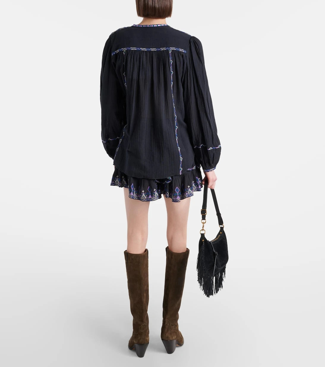 Marant Etoile - Silekia embroidered cotton blouse