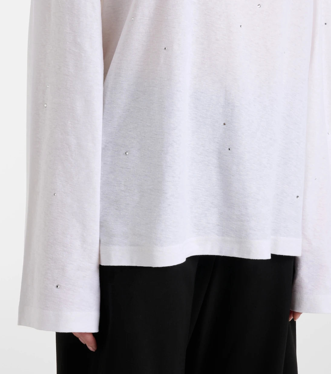 Acne Studios - Embellished logo cotton and hemp jersey T-shirt