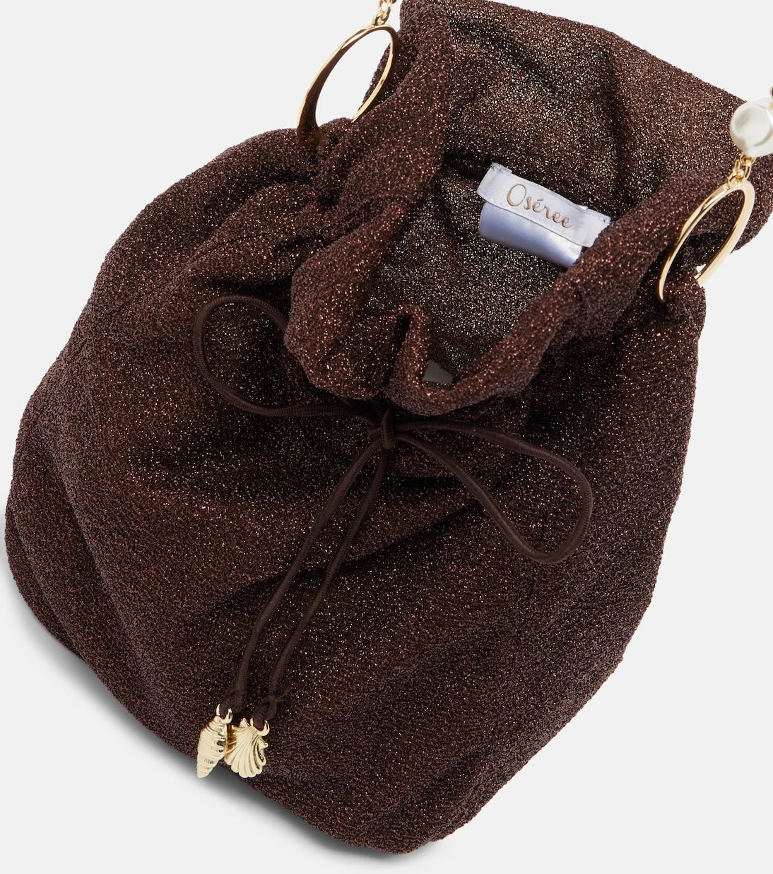 Oséree - Lumière Small embellished bucket bag