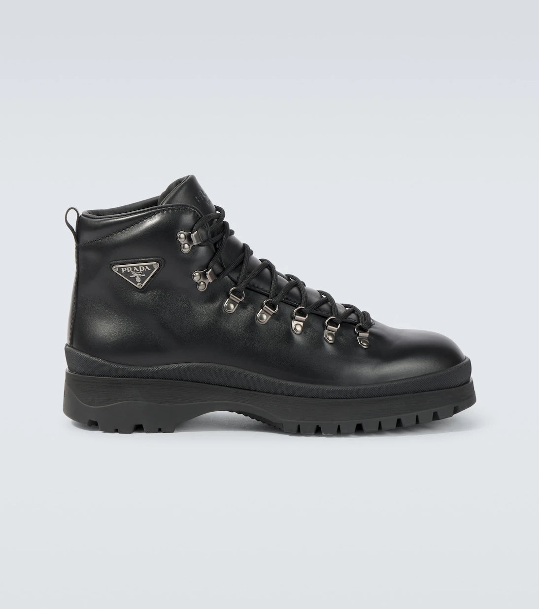 Prada - Brixxen leather lace-up boots