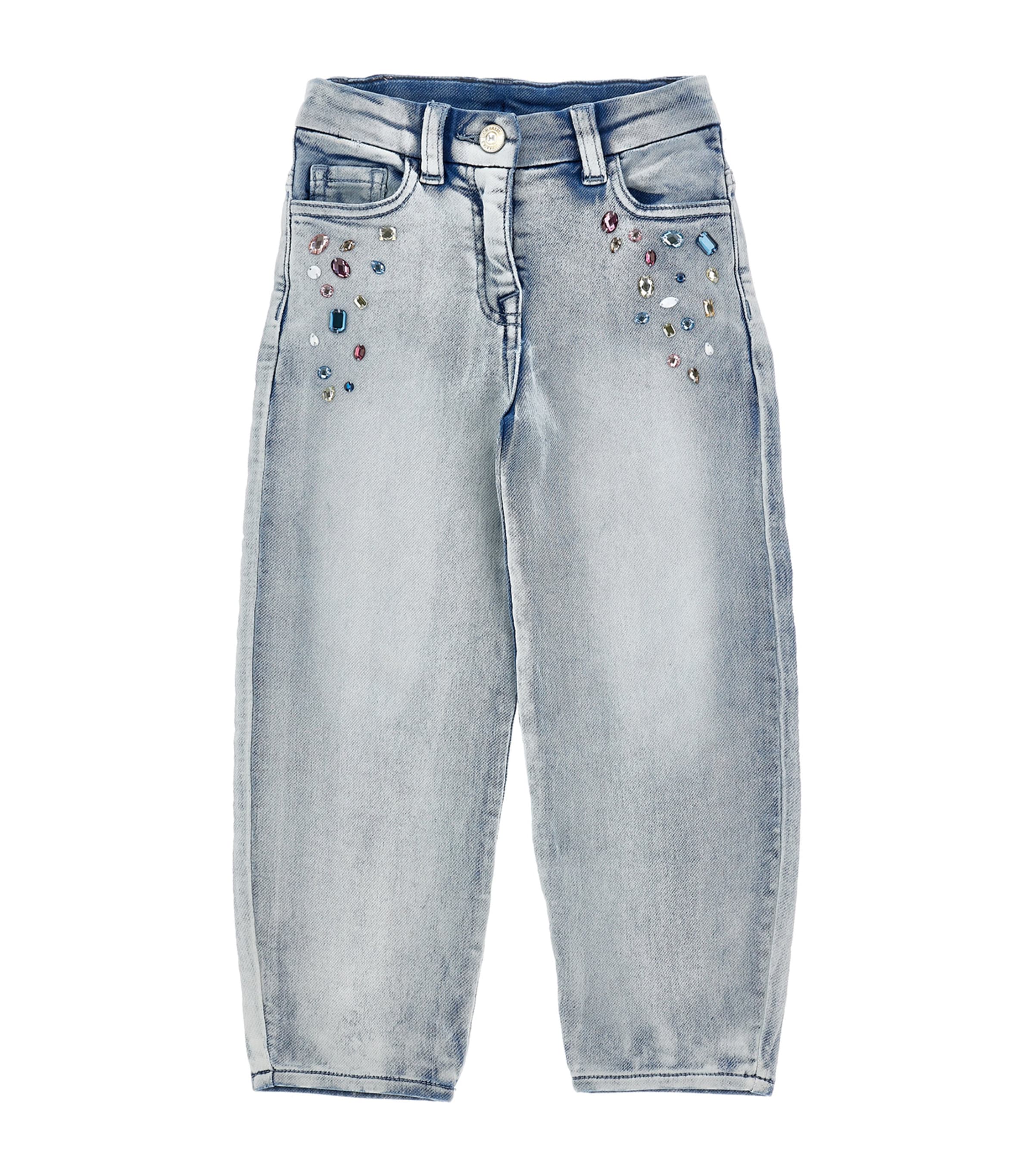 Jewel Stone-Detail Jeans (2-12 Years)