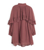 Chloé Kids Burgundy Silk Layered Dress (14 Years)