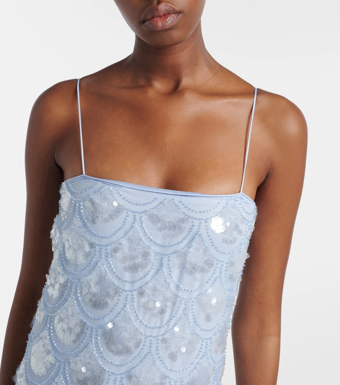 Rotate - Scalloped embellished maxi dress