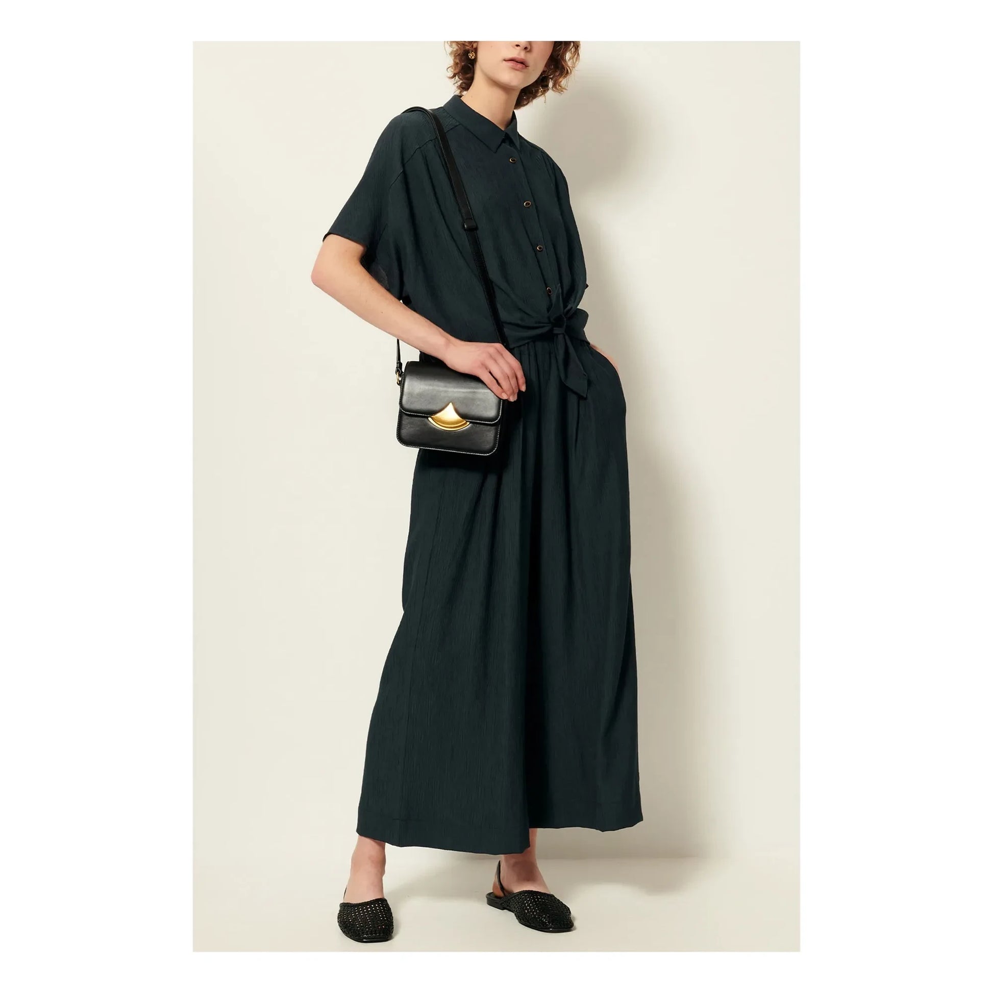 Sessùn - Alfassa blouse | Charcoal grey