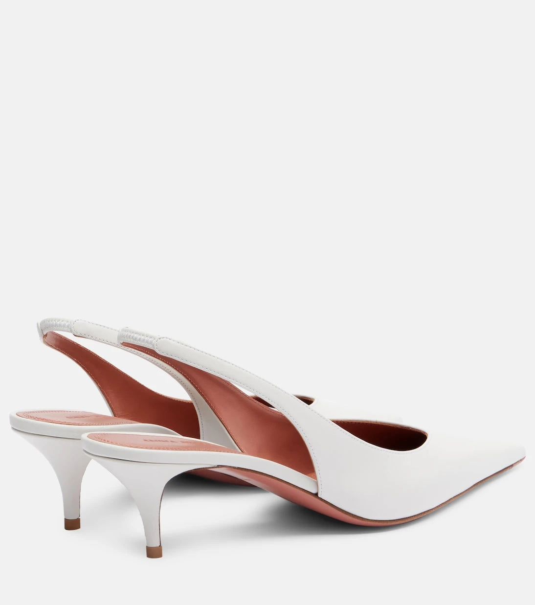 Amina Muaddi - Anok 55 leather slingback pumps
