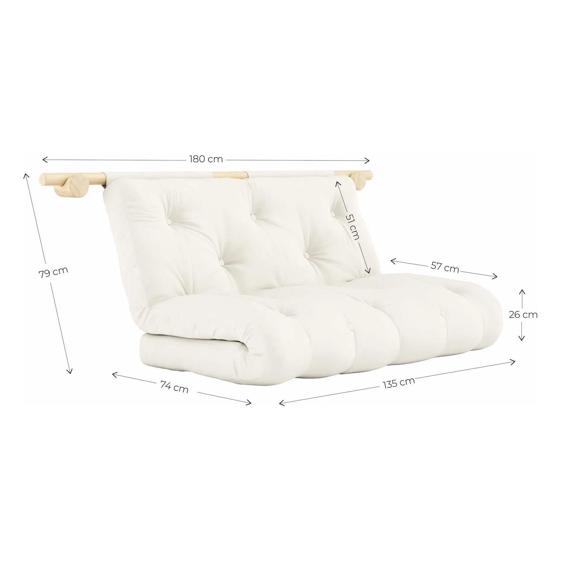 Karup Design - Hooked occasional bed 135x200 cm | Cream